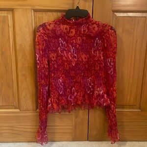 Free People medium transparent blouse